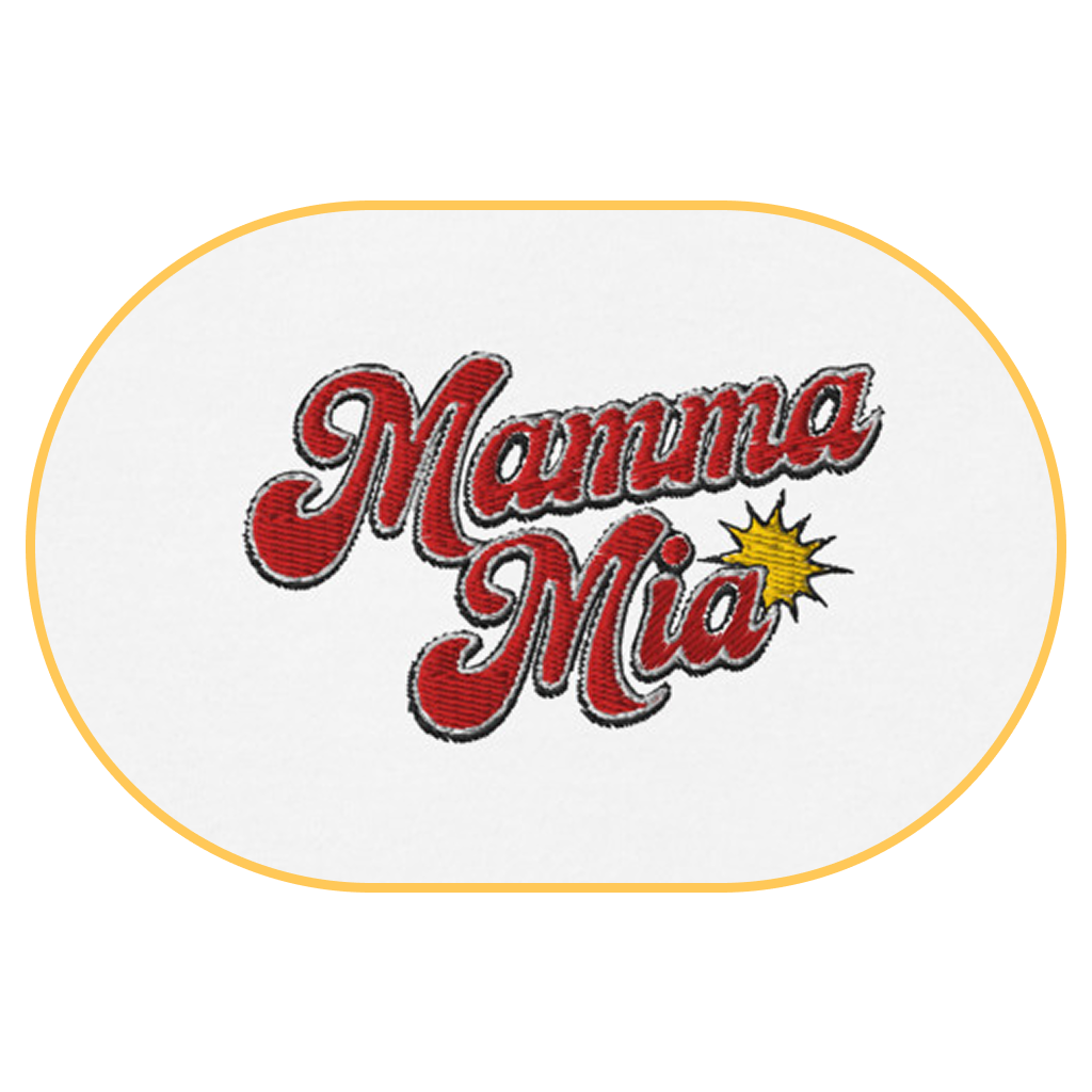 Mamma Mia T-Shirt (Embroidered) @shop name