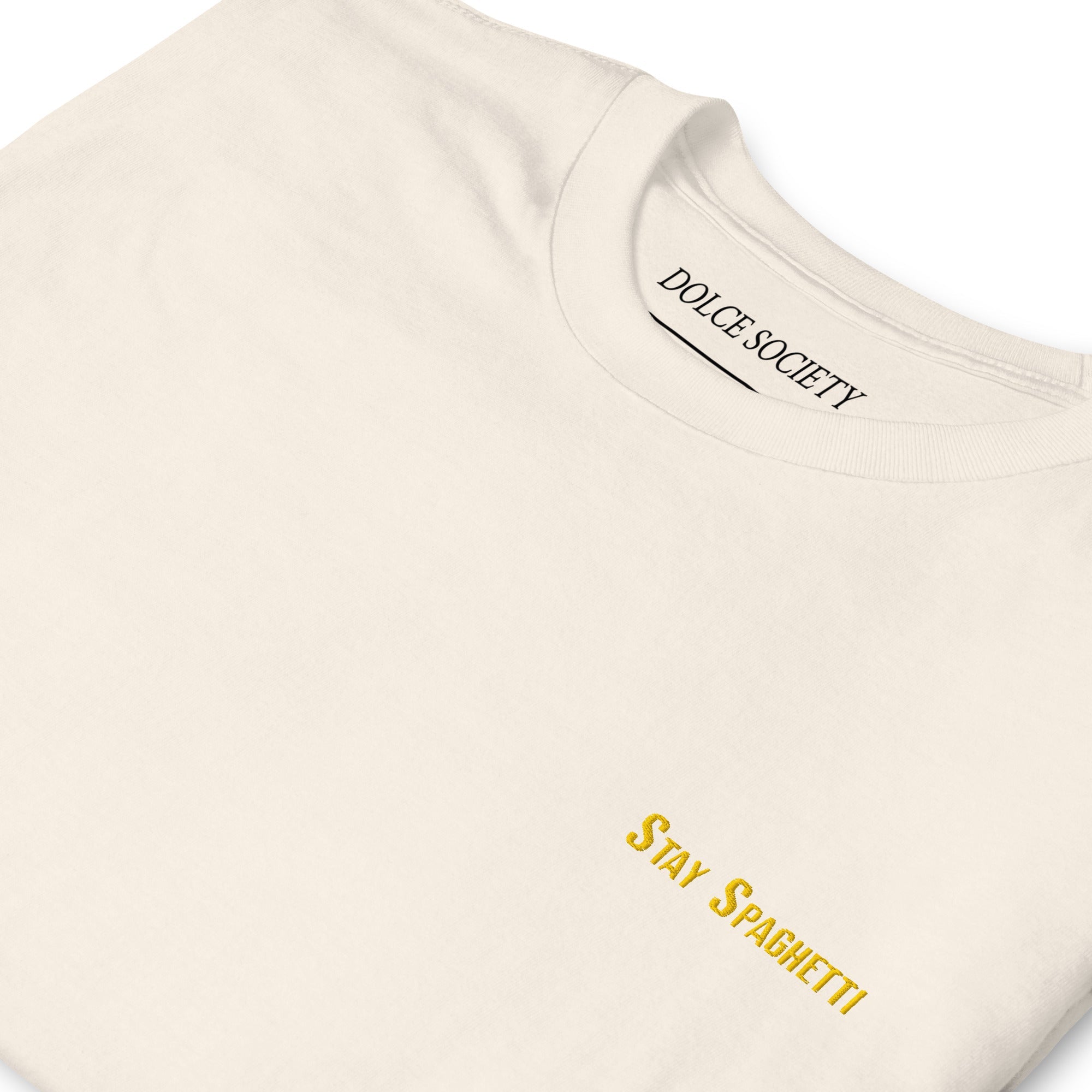 Stay Spaghetti T-Shirt (Embroidered) @shop name