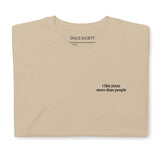 I like pizza more than people T-Shirt (Embroidered) @shop name