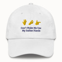 Italian Hands Hat @shop name