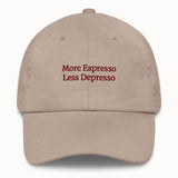 More Espresso Less Depresso Hat