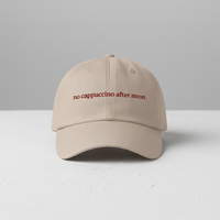 No cappuccino after noon Hat