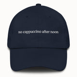 No cappuccino after noon Hat