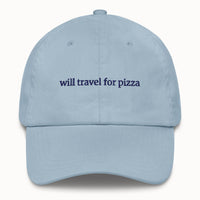 Will travel for pizza Hat @shop name
