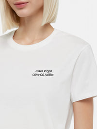 Extra virgin olive oil addict T-Shirt (Embroidered)