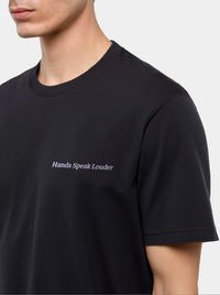 Hands speak louder T-Shirt (Embroidered)