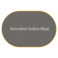 Succulent Italian Meal T-Shirt (Embroidered) @shop name