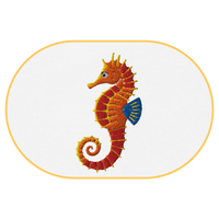 Seahorse T-Shirt (Embroidered) @shop name