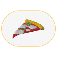 Pizza Margherita T-Shirt (Embroidered) @shop name