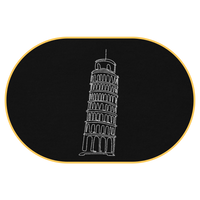 Pisa Tower T-Shirt (Embroidered) @shop name