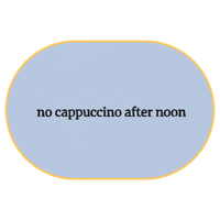 No cappuccino after noon T-Shirt (Embroidered) @shop name