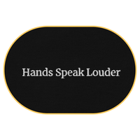 Hands speak louder T-Shirt (Embroidered) @shop name