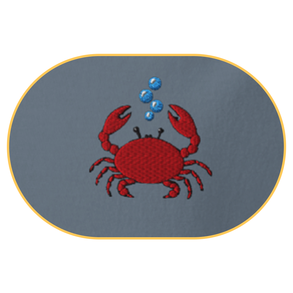 Crab T-Shirt (Embroidered) @shop name