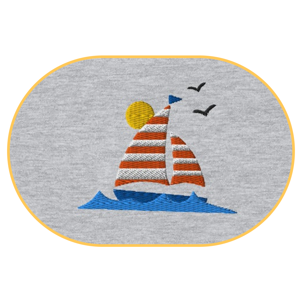 Boat T-Shirt (Embroidered) @shop name