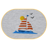Boat T-Shirt (Embroidered) @shop name