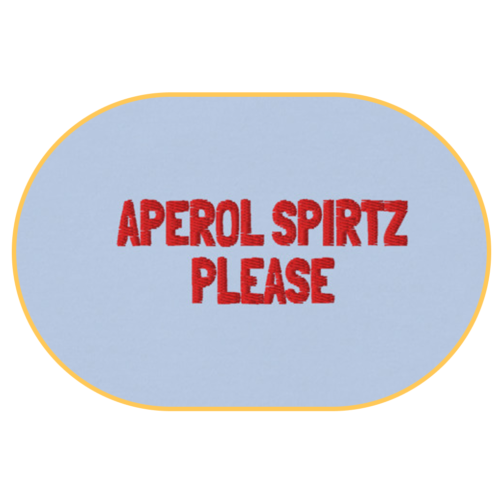 Aperol Spritz Please T-Shirt (Embroidered) @shop name