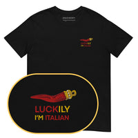 Luckily I'm Italian T-Shirt (Embroidered)