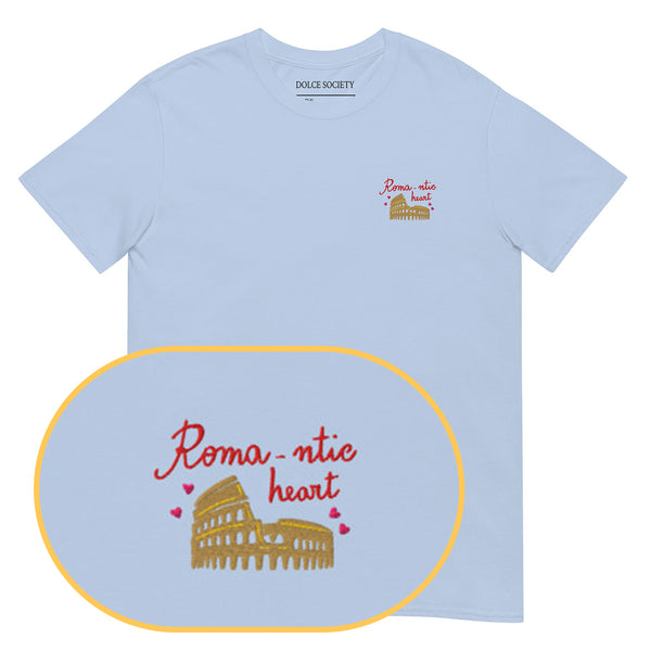 Roma-ntic heart T-Shirt (Embroidered)
