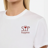 Sip Happens T-Shirt (Embroidered)