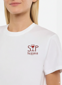 Sip Happens T-Shirt (Embroidered)
