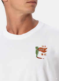 Talk wine to me T-Shirt (Embroidered)