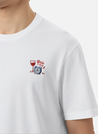 Wine O'Clock T-Shirt (Embroidered)