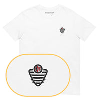 Alfa Romeo Grid T-Shirt (Embroidered) — White — zoom detail