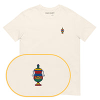 Asso Coppe Card T-Shirt (Embroidered) — Natural — zoom detail