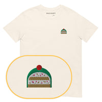 Cassata Siciliana T-Shirt (Embroidered) — Natural — zoom detail