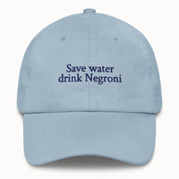 Save water drink Negroni Hat @shop name