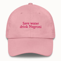Save water drink Negroni Hat @shop name