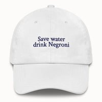 Save water drink Negroni Hat @shop name