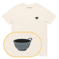 Colander T-Shirt (Embroidered) — Natural — zoom detail