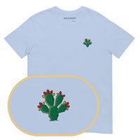 Fico D'India T-Shirt (Embroidered) — Light Blue — zoom detail