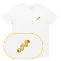 Fusilli Pasta T-Shirt (Embroidered) — White — zoom detail