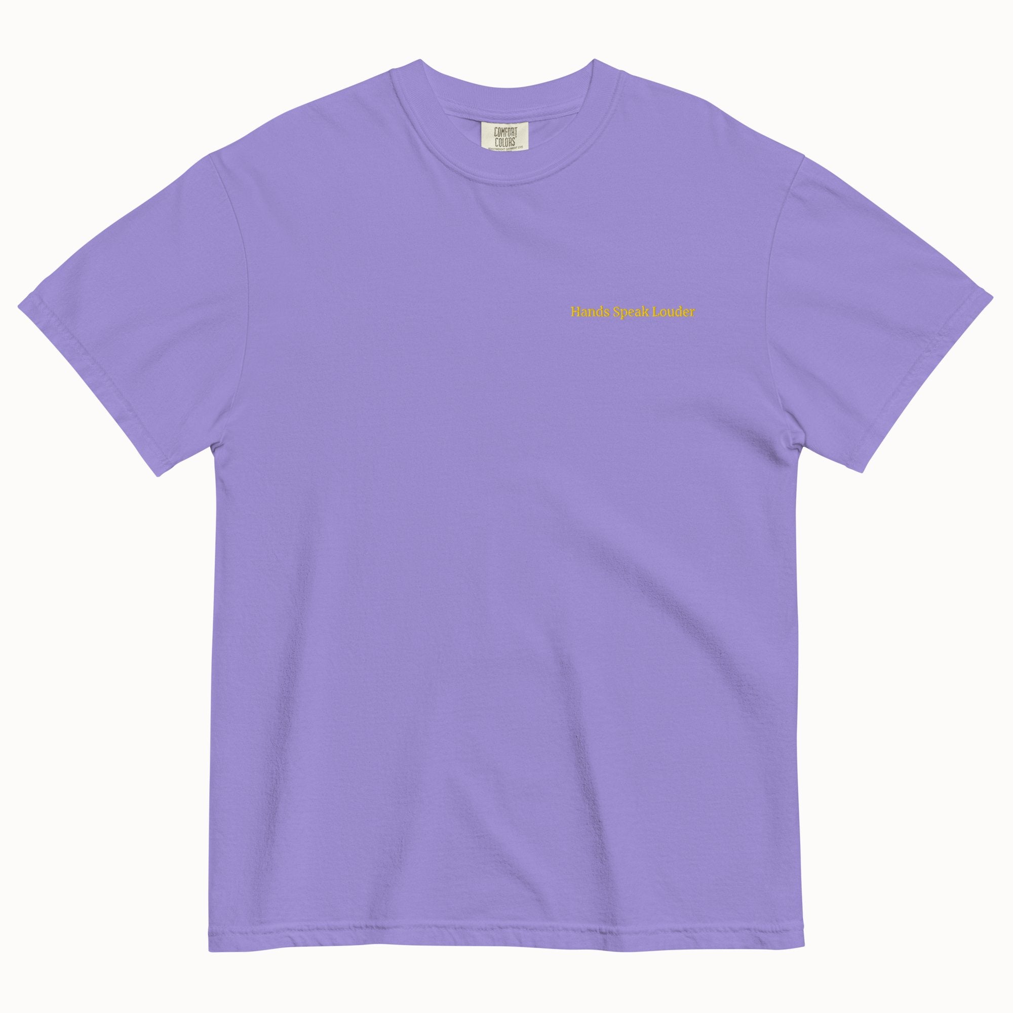 Hands speak louder T-Shirt (Embroidered)