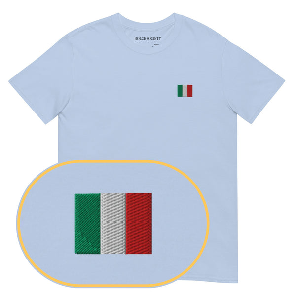 Italian Flag T-Shirt (Embroidered)