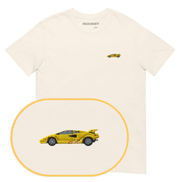Lamborghini Car T-Shirt (Embroidered)