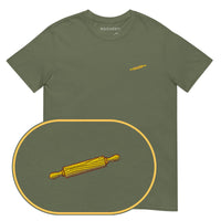 Mattarello T-Shirt (Embroidered) — Military Green — zoom detail