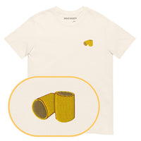 Paccheri T-Shirt (Embroidered) — Natural — zoom detail