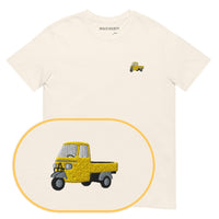Piaggio Ape Car T-Shirt (Embroidered) — Natural — zoom detail