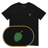 Pine T-Shirt (Embroidered) — Black — zoom detail