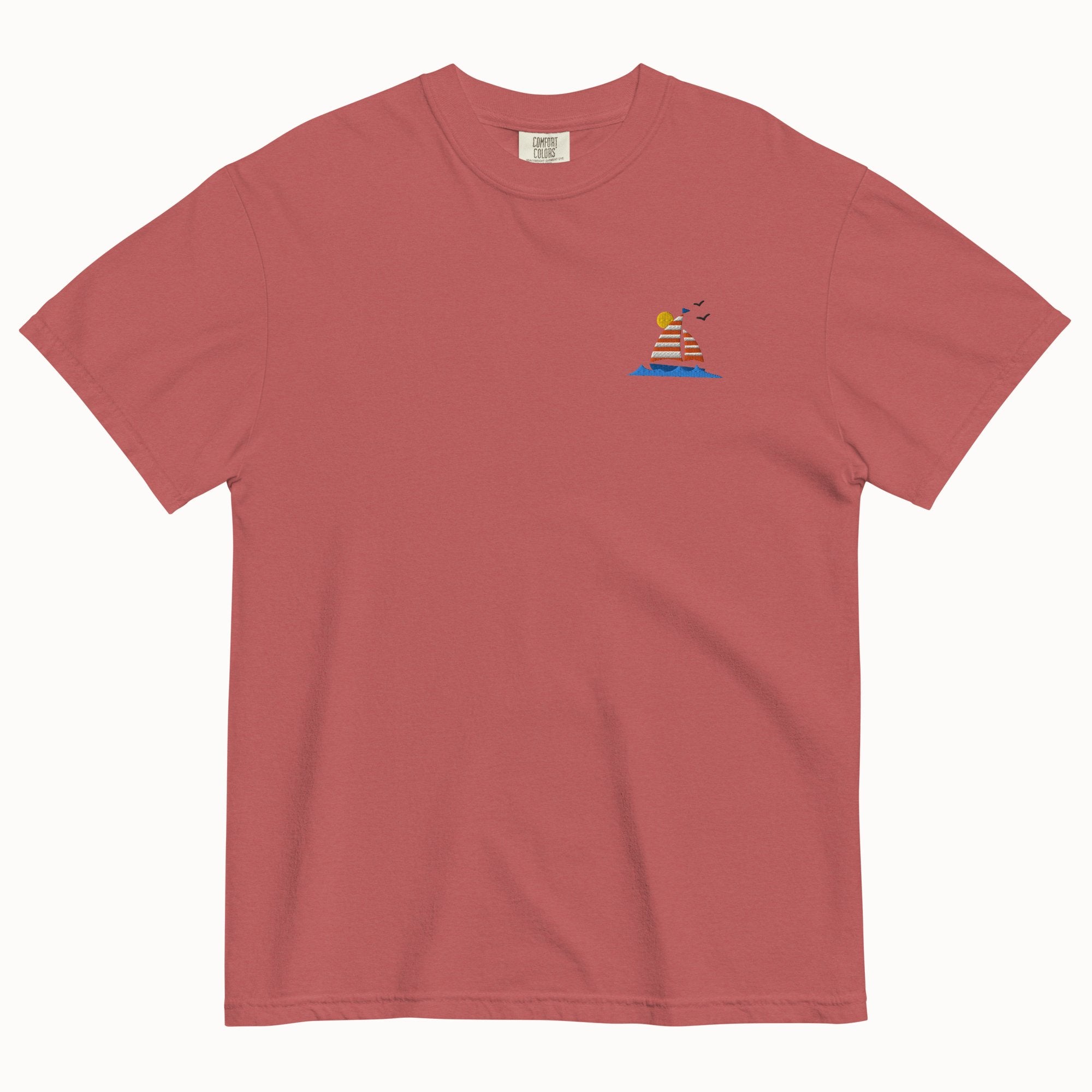 Sailing Boat T-Shirt (Embroidered)
