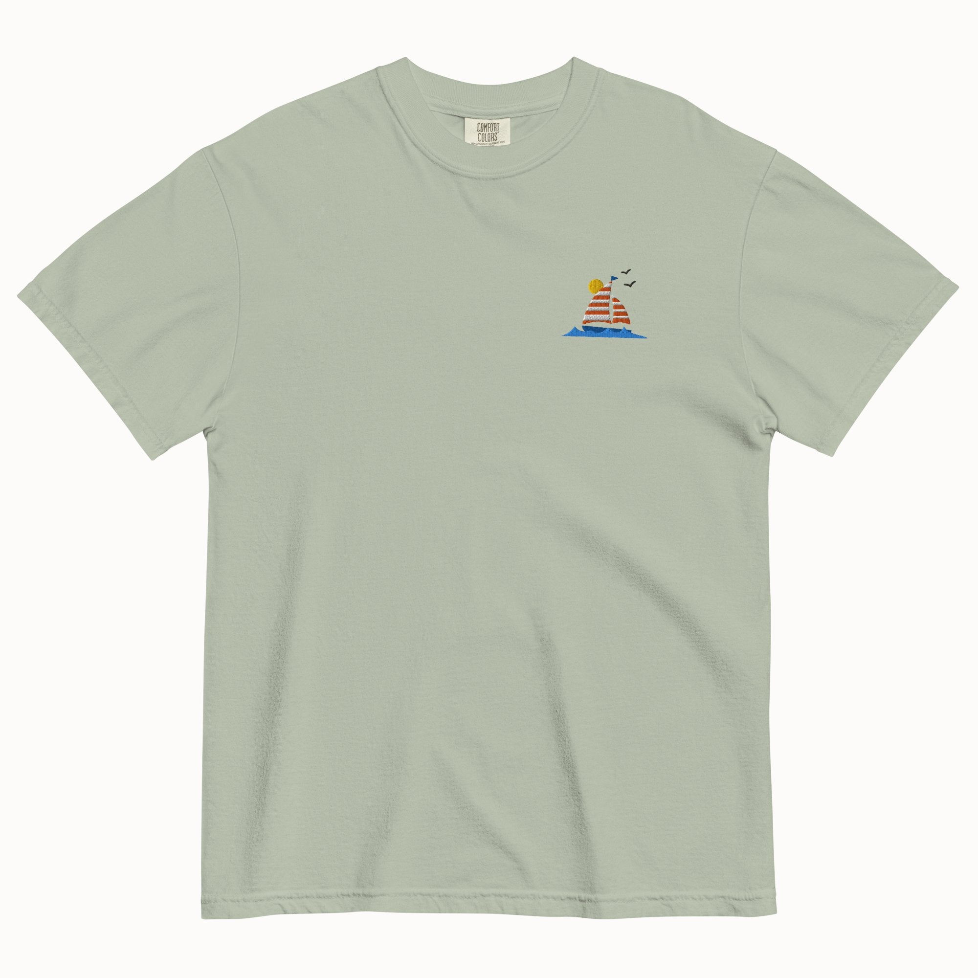 Sailing Boat T-Shirt (Embroidered)
