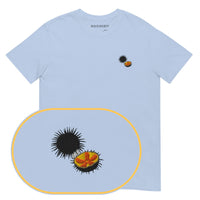 Sea Urchin T-Shirt (Embroidered) — Light Blue — zoom detail