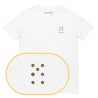 Sette Bello Card T-Shirt (Embroidered) — White — zoom detail