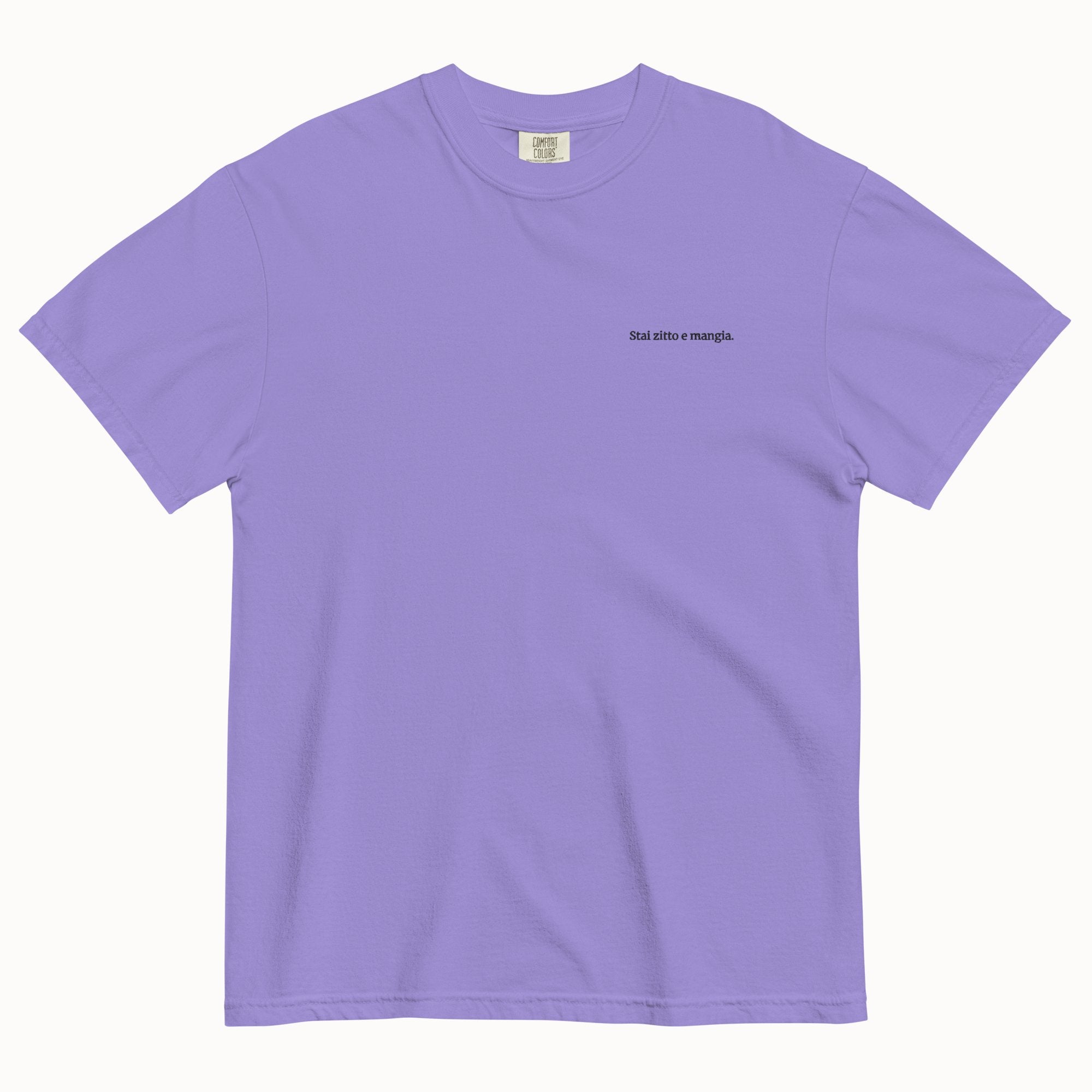 "Shut Up And Eat" T-Shirt (Embroidered)