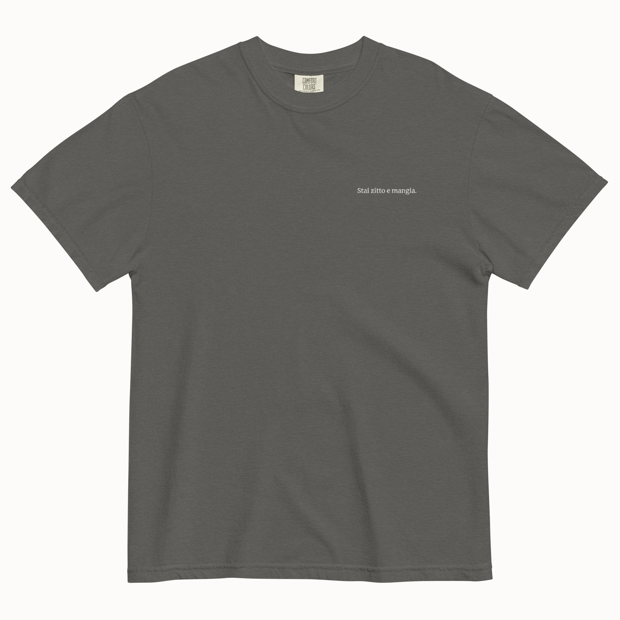 "Shut Up And Eat" T-Shirt (Embroidered)