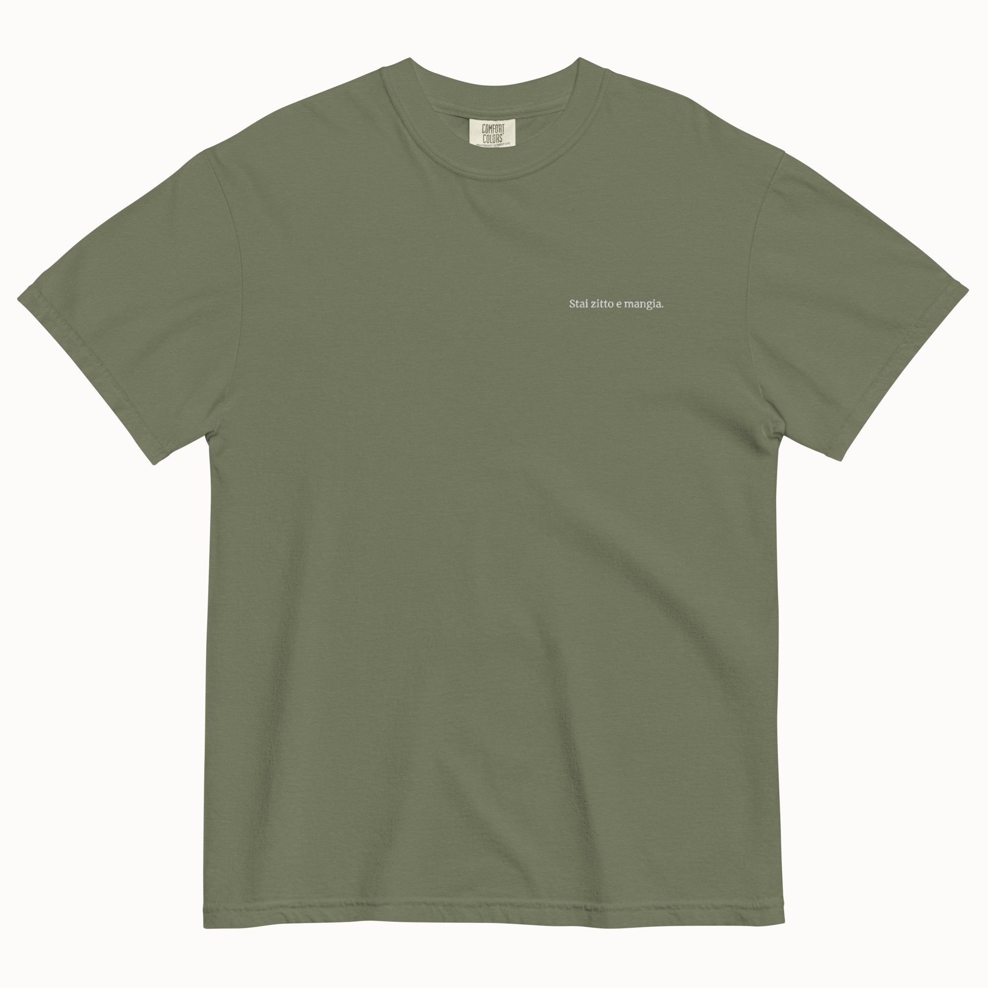 "Shut Up And Eat" T-Shirt (Embroidered)
