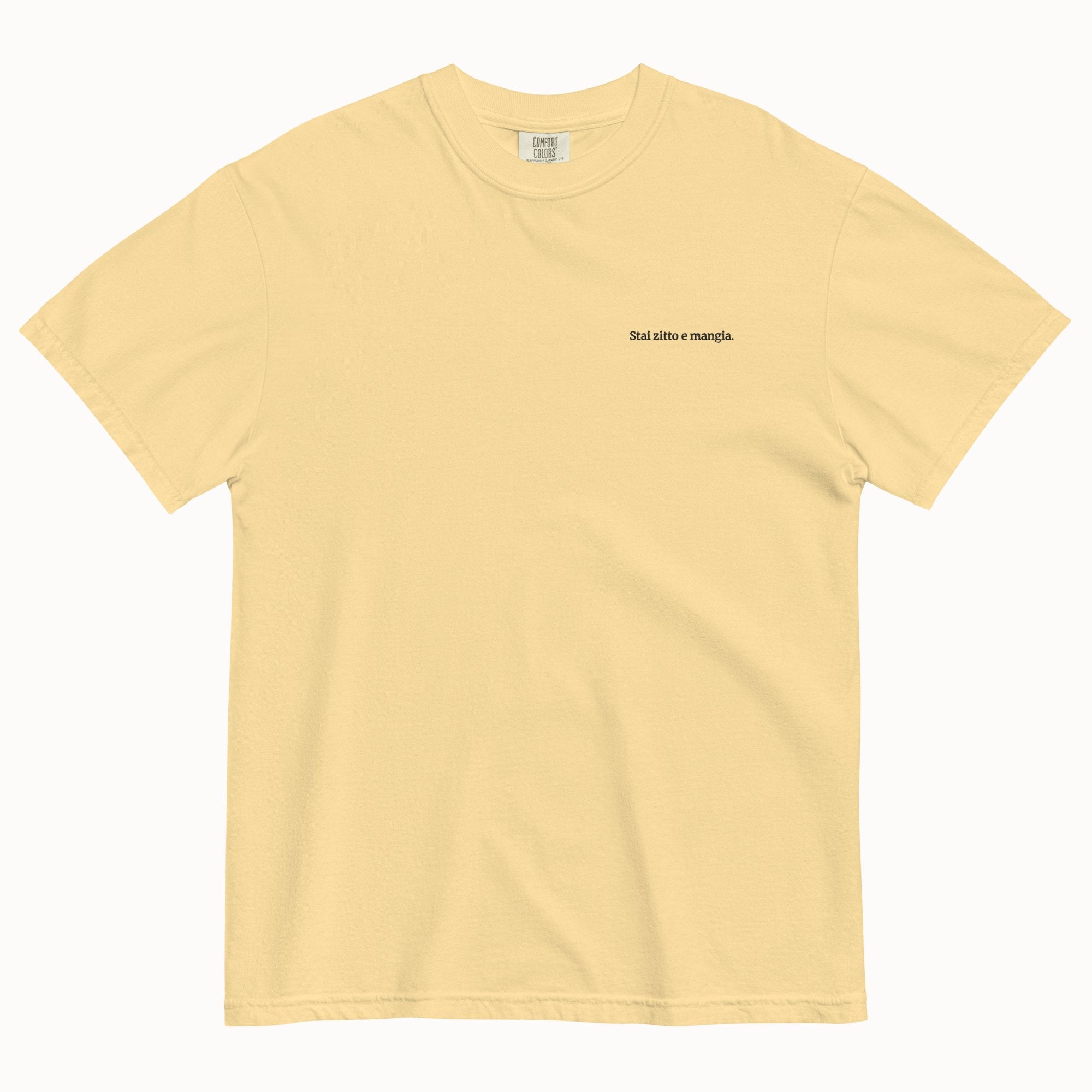 "Shut Up And Eat" T-Shirt (Embroidered)